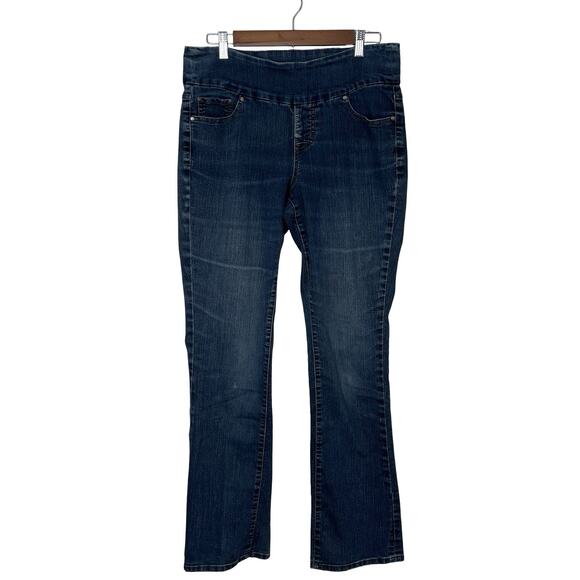 Jag Women's Blue Straight Leg Jeans, Size 10, Stretch Western Glove Works - Picture 1 of 9